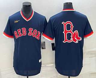 Mens Boston Red Sox Big Logo Cooperstown Collection Cool Base Stitched Nike Jersey->boston red sox->MLB Jersey